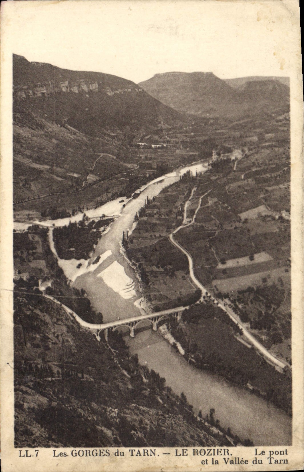 Les Gorges du Tarn — Le Rozier — Le pont et la Vallée du Tarn — LL.7