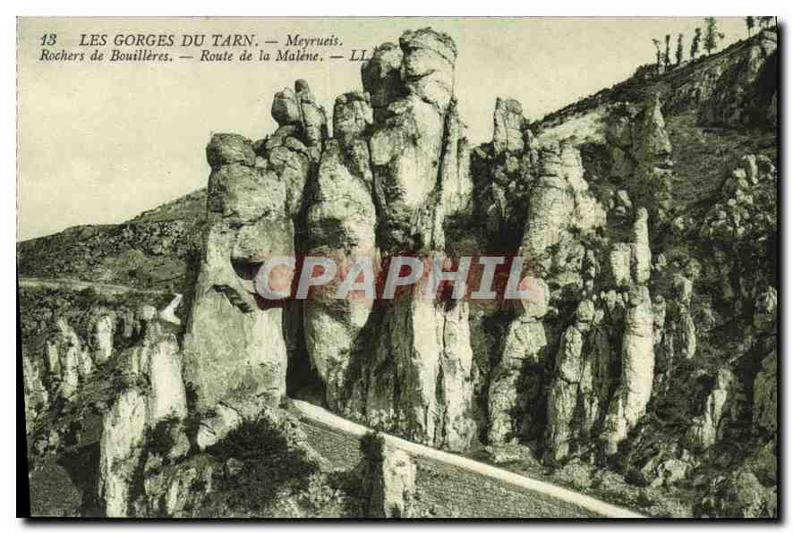 Les Gorges du Tarn — Meyrueis — Rochers de Bouillères — Route de la Malène — LL