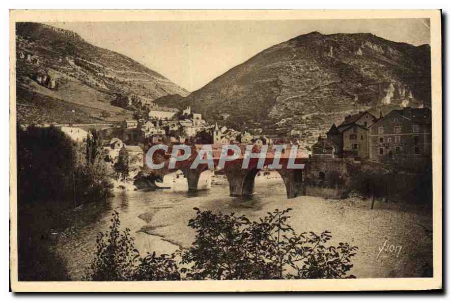 CPA Gorges du Tarn Sainte Enime Lozere Occupe une situation remarquable a un detour du Tarn 