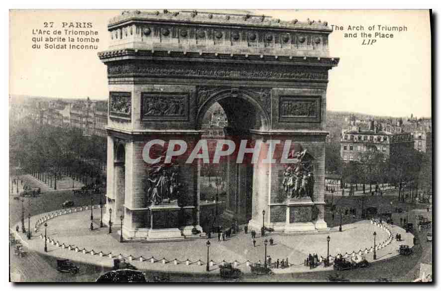 CPA Paris l'Arc de Triomphe qui Abrite la Tombe du Soldat inconnu 