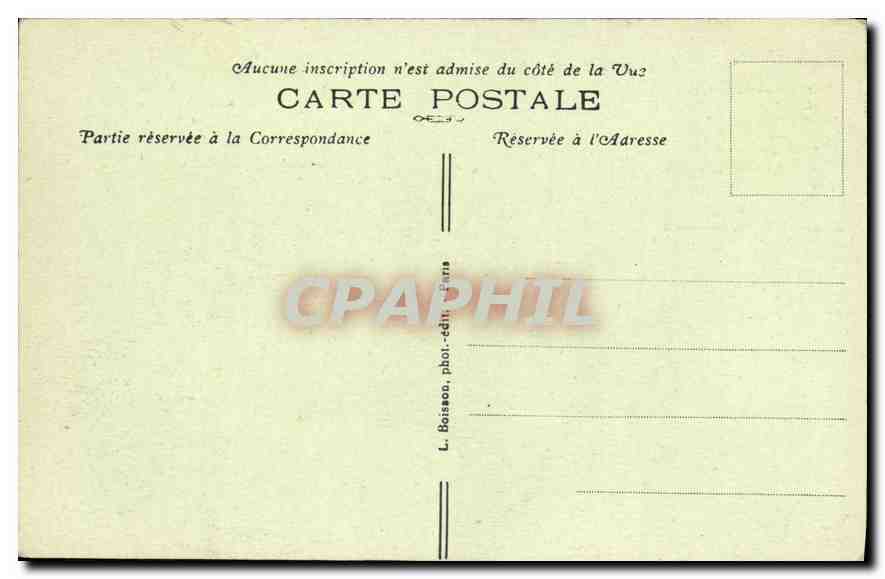 CPA Paris Arc de Triomphe de l'Etoile  — Rückseite