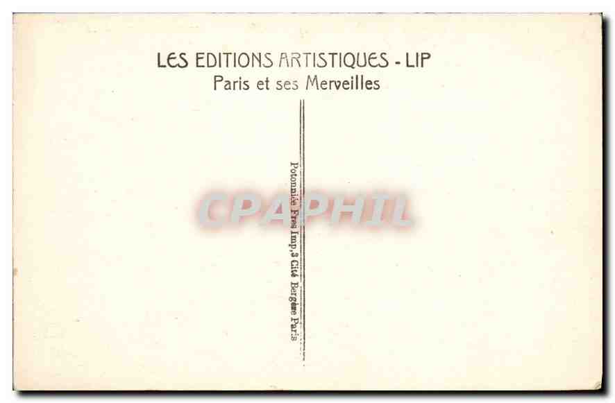 CPA Paris le Louvre le Monument de Gambetta et la Statue de Paris 1914 1918 par Bartholome  — Rückseite