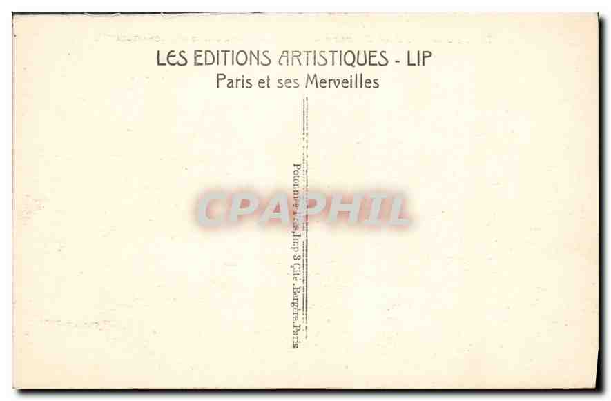 CPA Paris le Pont Alexandre III  — Rückseite