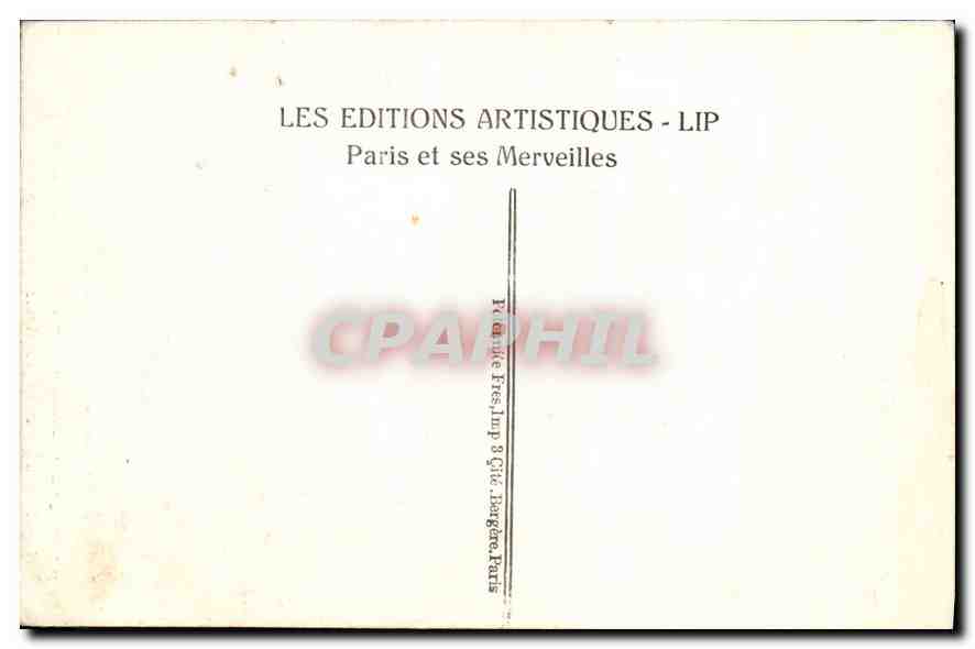 CPA Paris le Tombeau de l'Empereur aux Invalides  — Rückseite