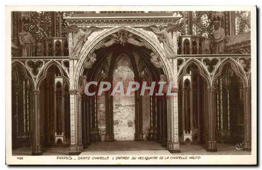 CPA Paris Sainte Chapelle l'entree du Reliquaire de la Chapelle Haute 