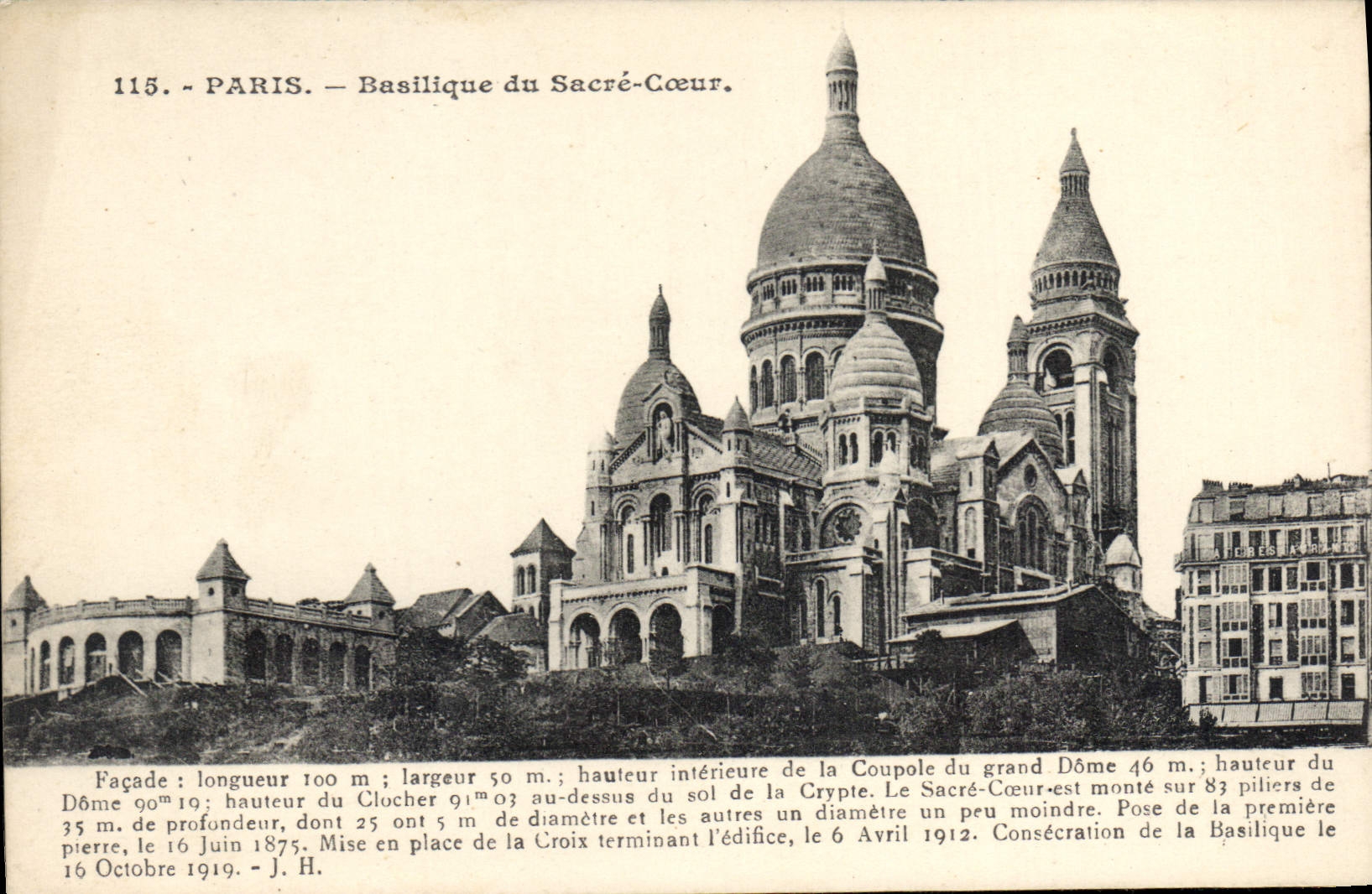 Paris — Basilique du Sacré-Cœur — L. Boisson, phot. de la France, n° 115