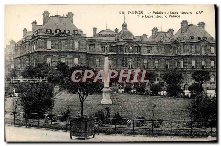 CPA Paris le Palais du Luxembourg 