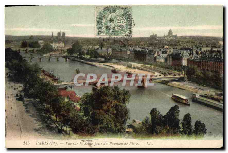 CPA Paris Ier vue sur la Seine prise du Pavillon de Flore 