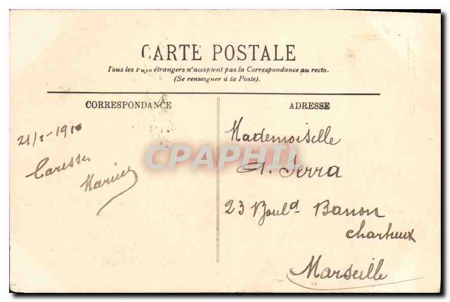 CPA Paris Ier vue sur la Seine prise du Pavillon de Flore  — Rückseite