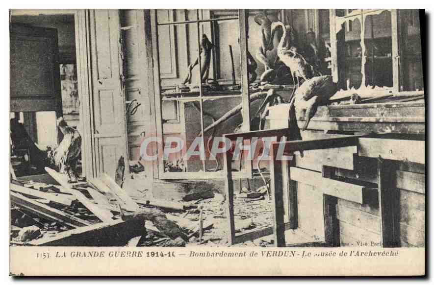 Bombardement de Verdun — La Musée de l'Archevêché — CPAPHIL
