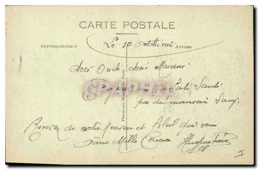 CPA La Grande Guerre 1614 16 Verdun Bombarde  — Rückseite