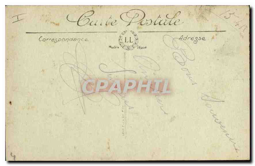 Place Mazel, maisons bombardées — Verdun — Vues Paris n° 819 — Rückseite