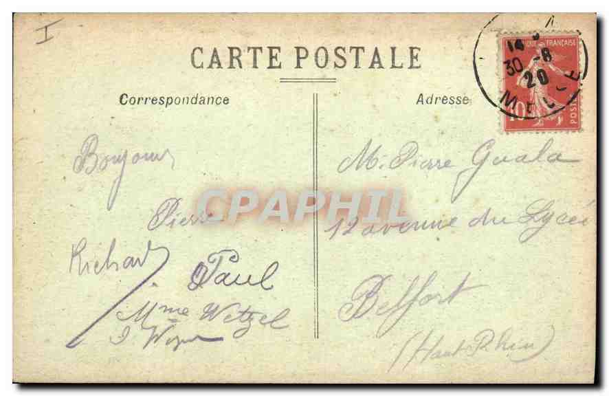 CPA Verdun Bords de Meuse et Porte Chaussee  — Rückseite