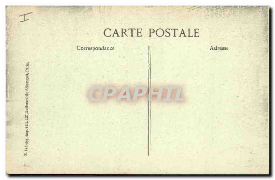 CPA Guerre 1914 15 166 Verdun bombarde College Margueritte  — Rückseite