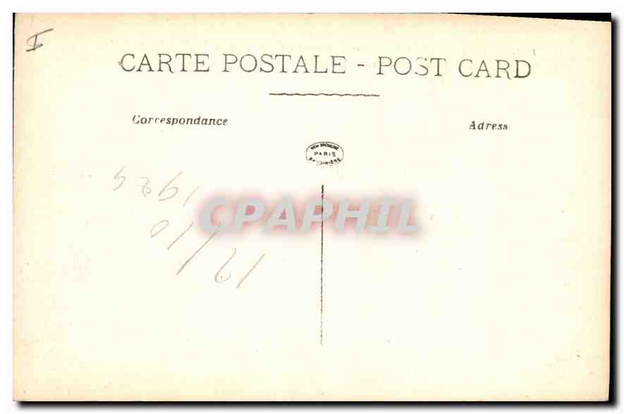 CPA Bataille de Verdun vue interieure des ruines du Fort de Vaux  — Rückseite