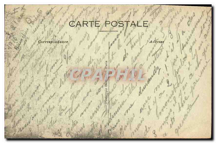 Verdun (Meuse) — Eine zerstörte Straße — Benoist, Verlag, Bar-le-Duc - Visé Paris 223 — Rückseite