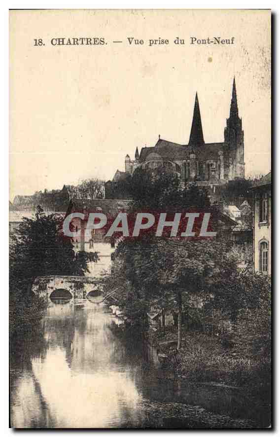 CPA Chartres vue prise du Pont Neuf 