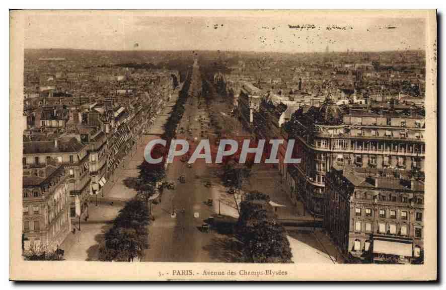 CPA Paris Avenue des Champs Elysees 