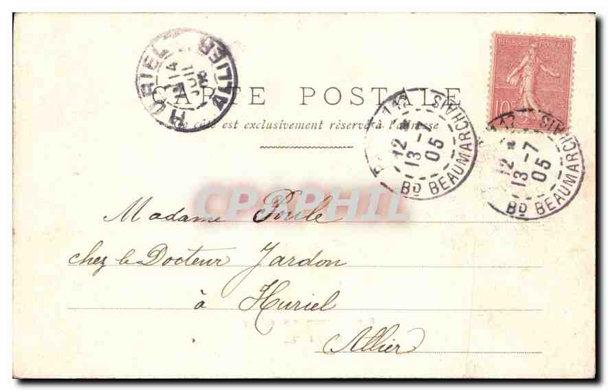 CPA Paris Palais du Luxembourg  — Verso