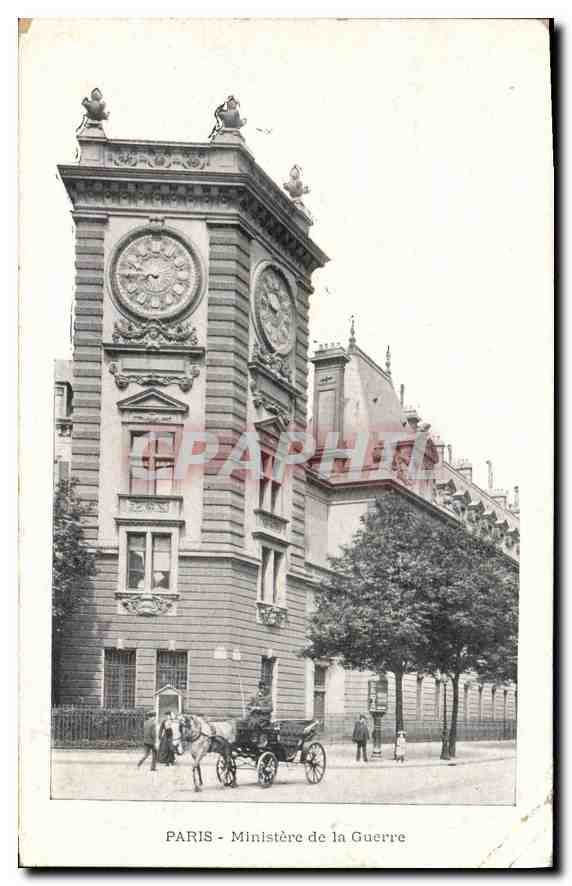 CPA Paris Ministere de la Guerre 