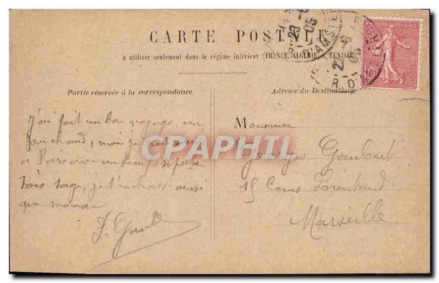 CPA Paris Ministere de la Guerre  — Rückseite