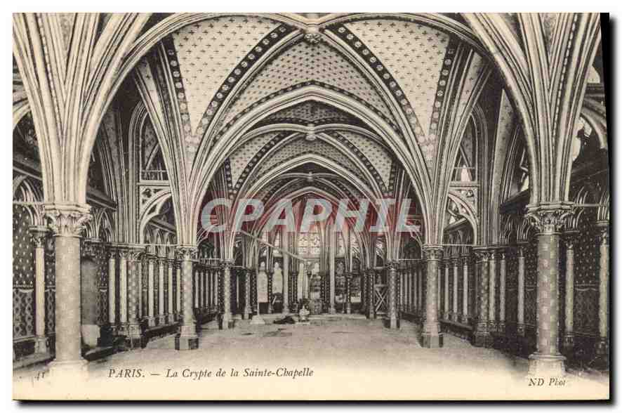 CPA Paris la Crypte de la Sainte Chapelle 
