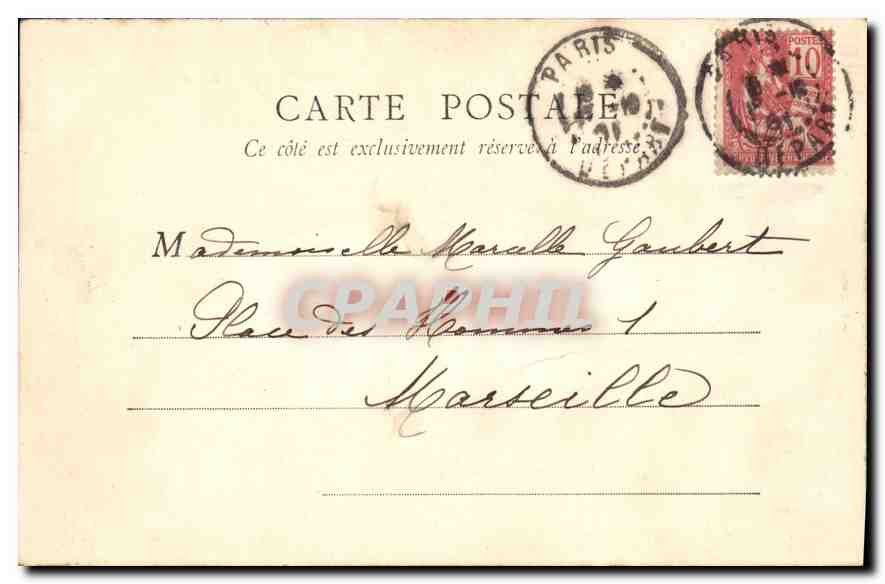 Cathédrale Notre-Dame — Paris — B.P. Paris 64 — Verso