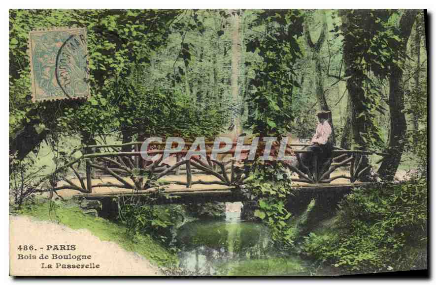 CPA Paris Bois de Boulogne la Passerelle 