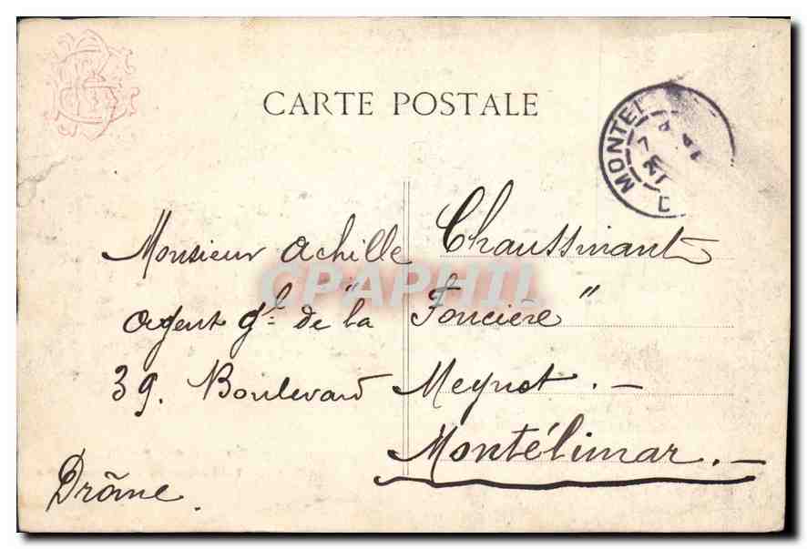 CPA Paris parc Monceau la Naumachie  — Rückseite