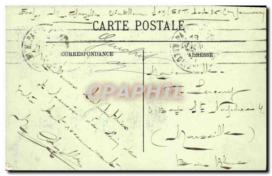 CPA Paris IV Notre Dame  — Verso