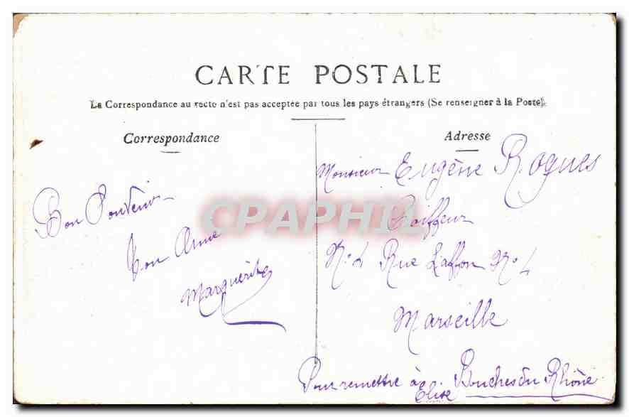 CPA Paris le Trocadero vu du Pont d'Iena  — Verso
