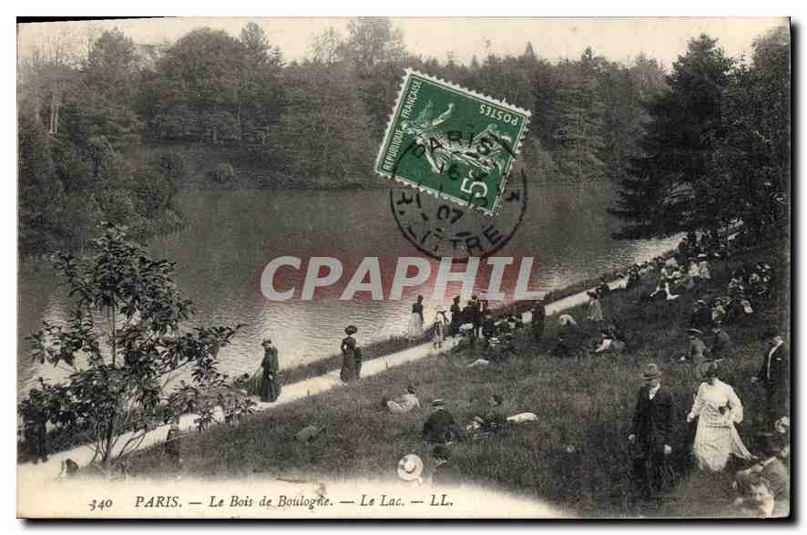 CPA Paris le Bois de Boulogne le Lac 