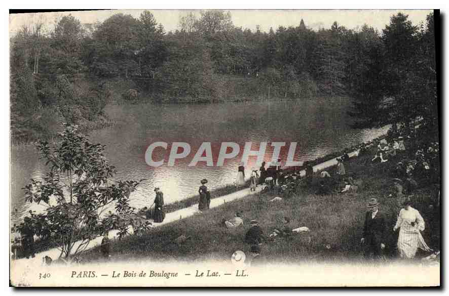 CPA Paris le Bois de Boulogne le Lac 