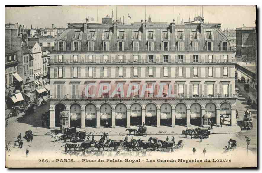 CPA Paris Place du Palais Royal les Grands Magasins du Louvre 