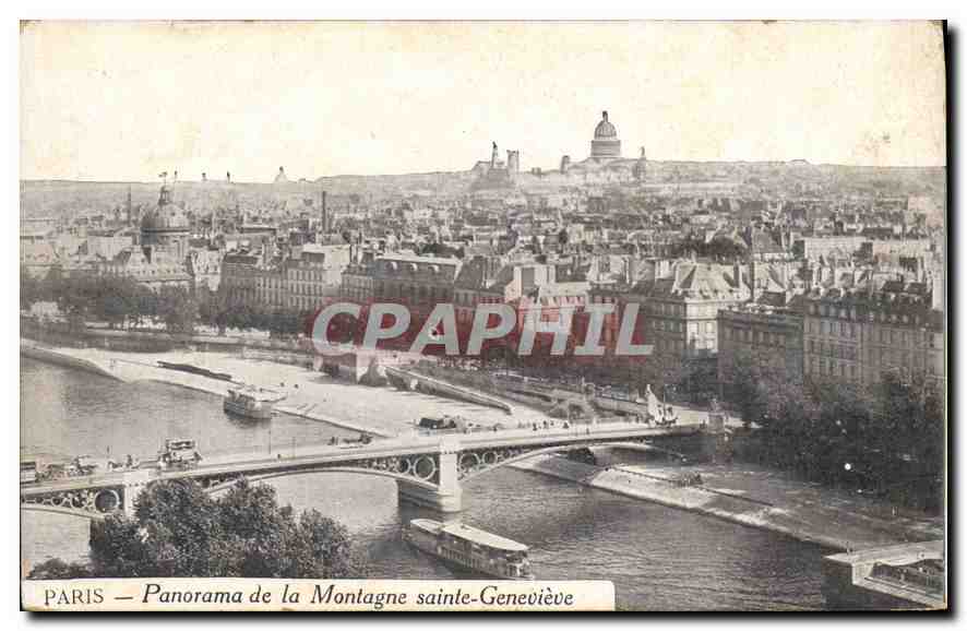 CPA Paris Panoma de la Montagne Sainte Genevieve 
