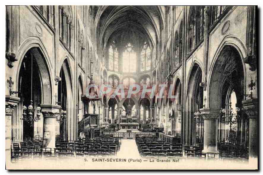 CPA Saint Severin Paris la Grande Nef 