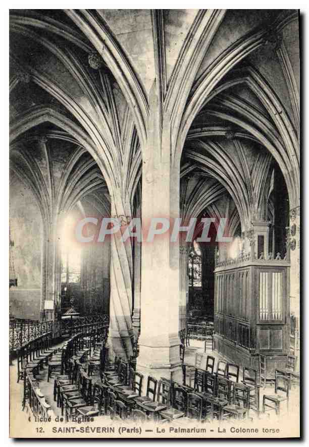 CPA Saint Severin Paris le Palmarium la Colonne Torse 