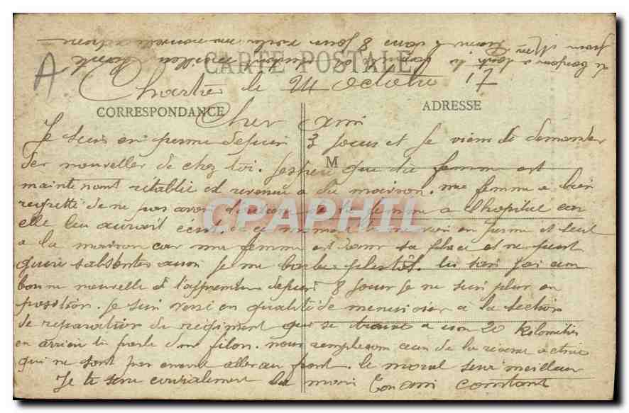 Chartres (E.-et-L.) — La Porte Guillaume — G. Foucault, édit. Drex — Verso