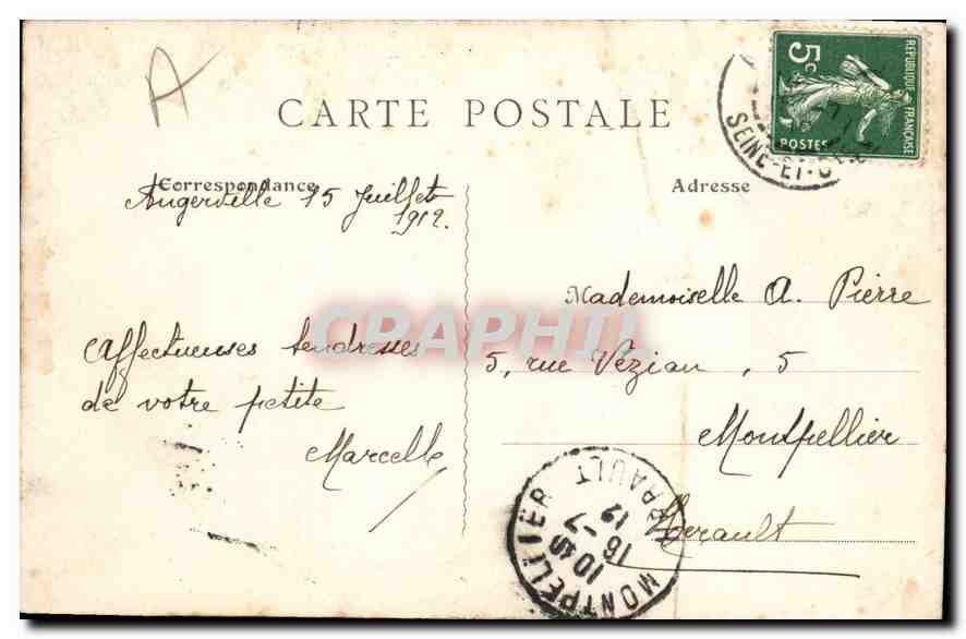 Schloss Arnouville — Verlag Seattleles, Nr. 537 — Rückseite