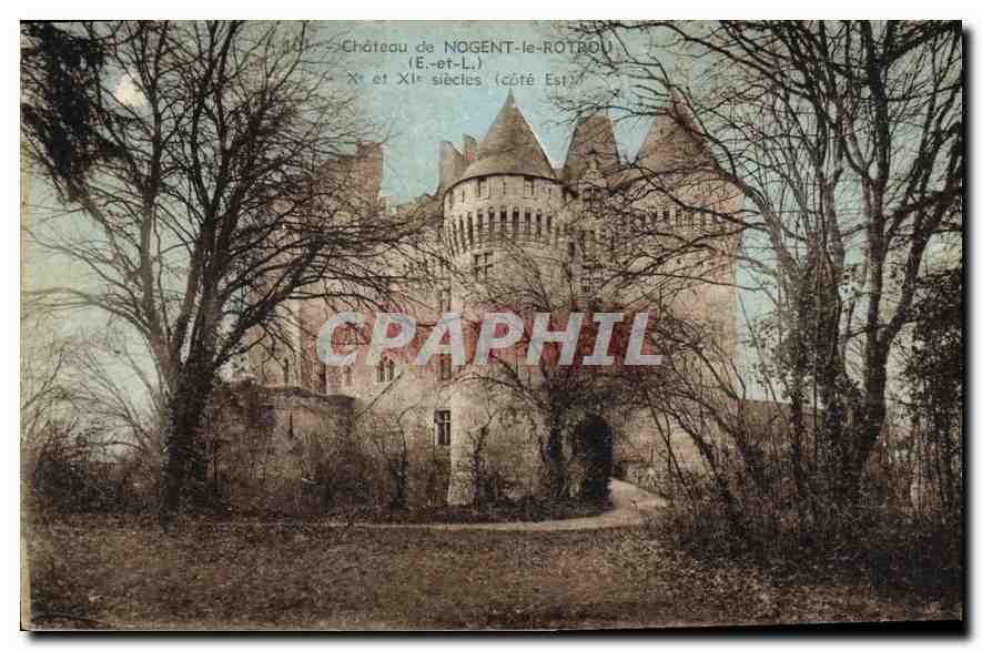 Château de NOGENT-le-ROTROU — Xe et XIe siècles (côté Est) — éditeur non visible
