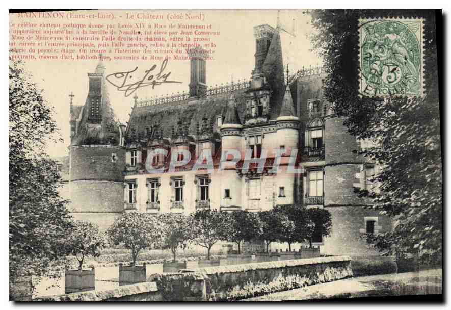 CPA Maintenon Eure et Loir le Chateau Cote Nord 