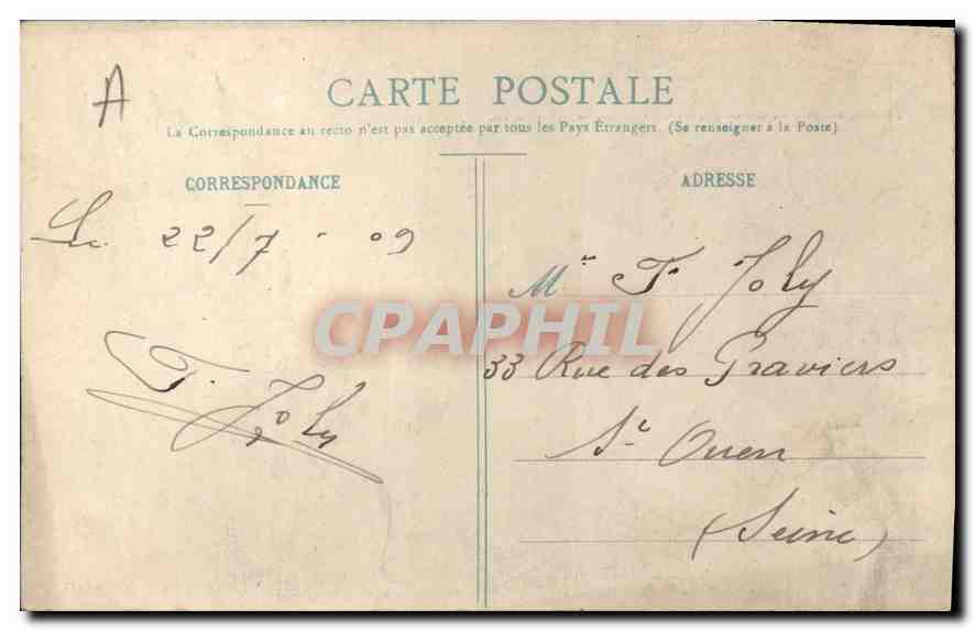 CPA Maintenon Eure et Loir le Chateau Cote Nord  — Verso