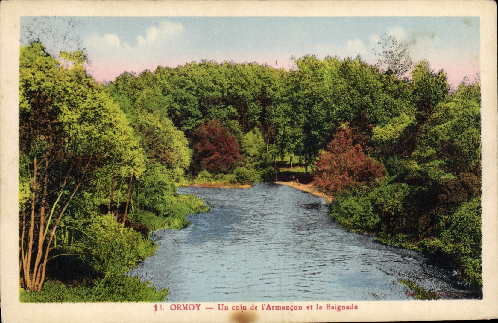 Ormoy — Un coin de l'Armançon et la Baignade — Édition Libr. Fapy, Tarn