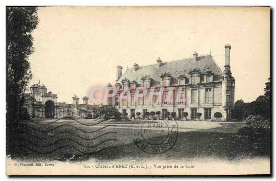 Schloss ANET (E. et L.) — Ansicht vom Innenhof — G. Fonteau, Verlag, Droux