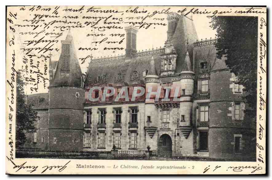 Maintenon — Le Château, façade septentrionale — Éditeur : Paris, 1904, n° 2