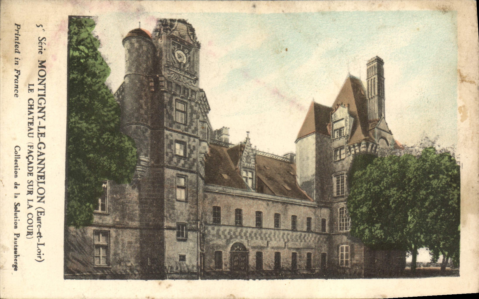 Montigny-le-Gannelon — Le château — façade sur la cour — Collection de la Solution Poutanboge