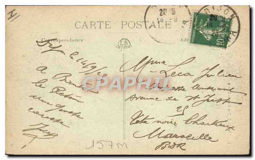 CPA Dijon Eglise Notre Dame  — Verso