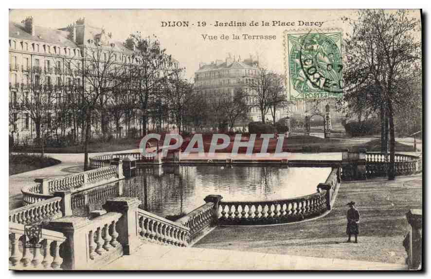 CPA Dijon Jardins de la Place Darcy 