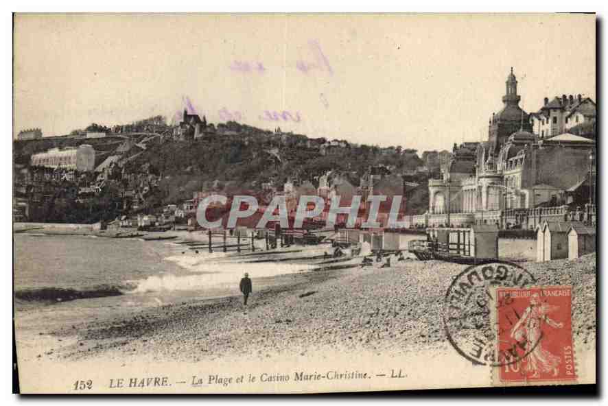 Le Havre — La Plage et le Casino Marie-Christine — LL. — N° 152