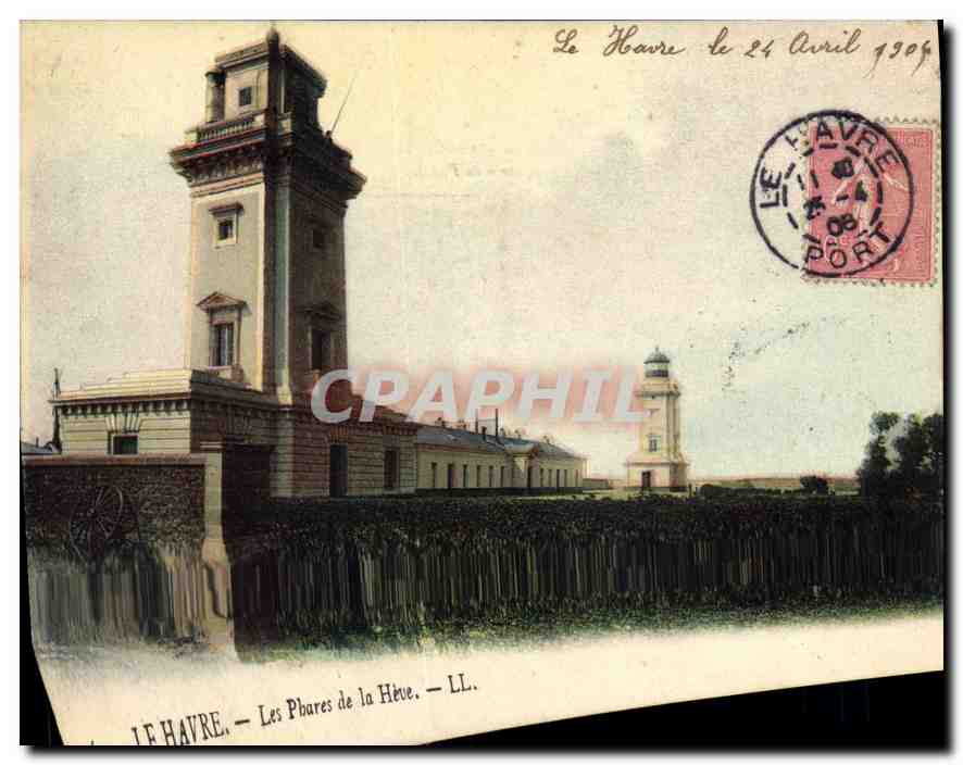 CPA Le Havre Les Phares de la Heve 